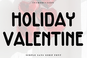 Holiday Valentine, a Sans Serif Font by InermediaSTUDIO