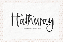 Hathway | Modern Script Font