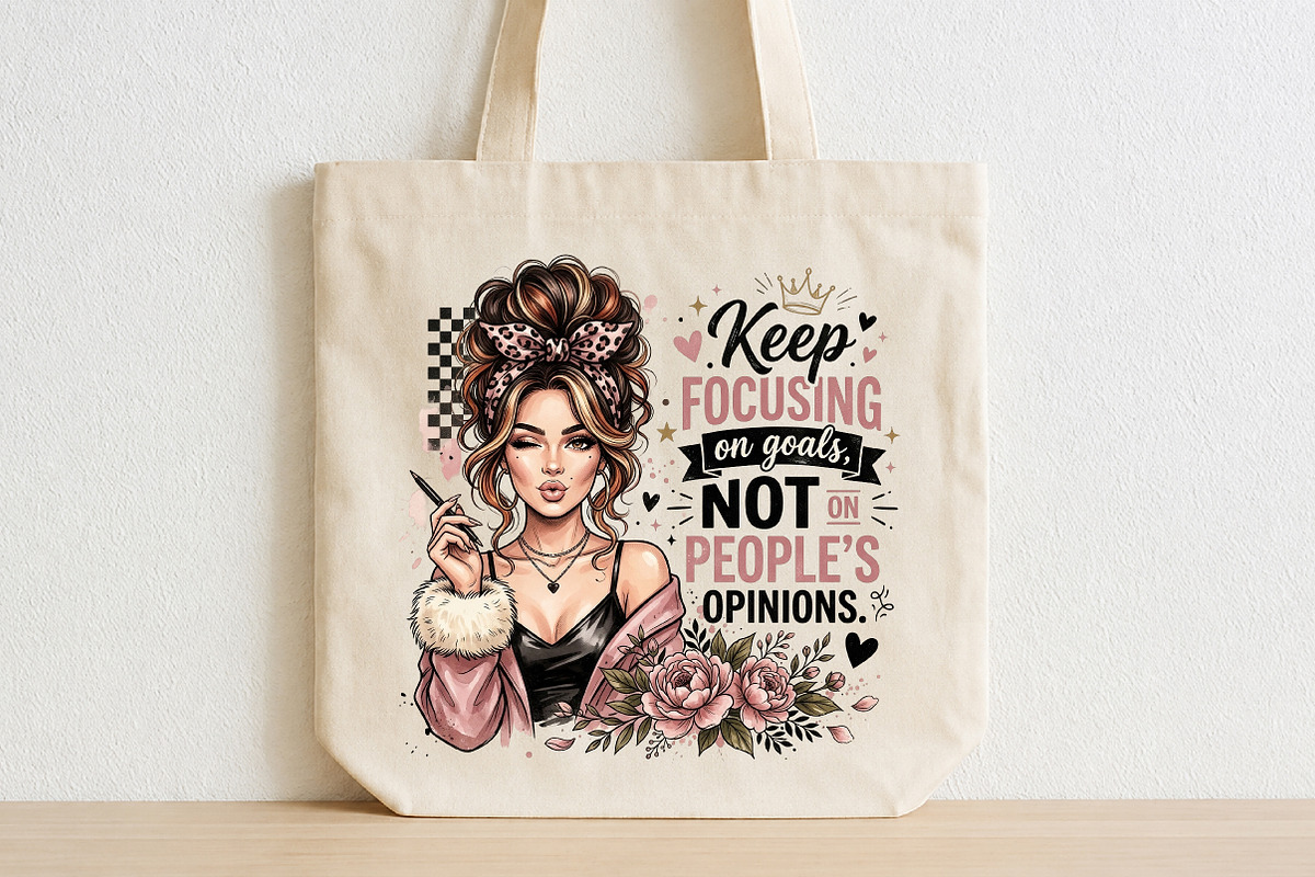 Focus on Goals Not Opinions Bun, a Seasonal Illustration by CraftArtStudio (Photo 2 of 4)