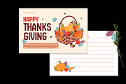 Minimal Thanksgiving Greeting Card, a Card Template by Neermana (Thumbnail 2 of 4)