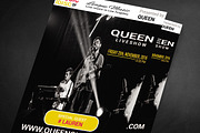 Music Live Show Flyer, a Flyer Template by erikadesign (Thumbnail 1 of 2)