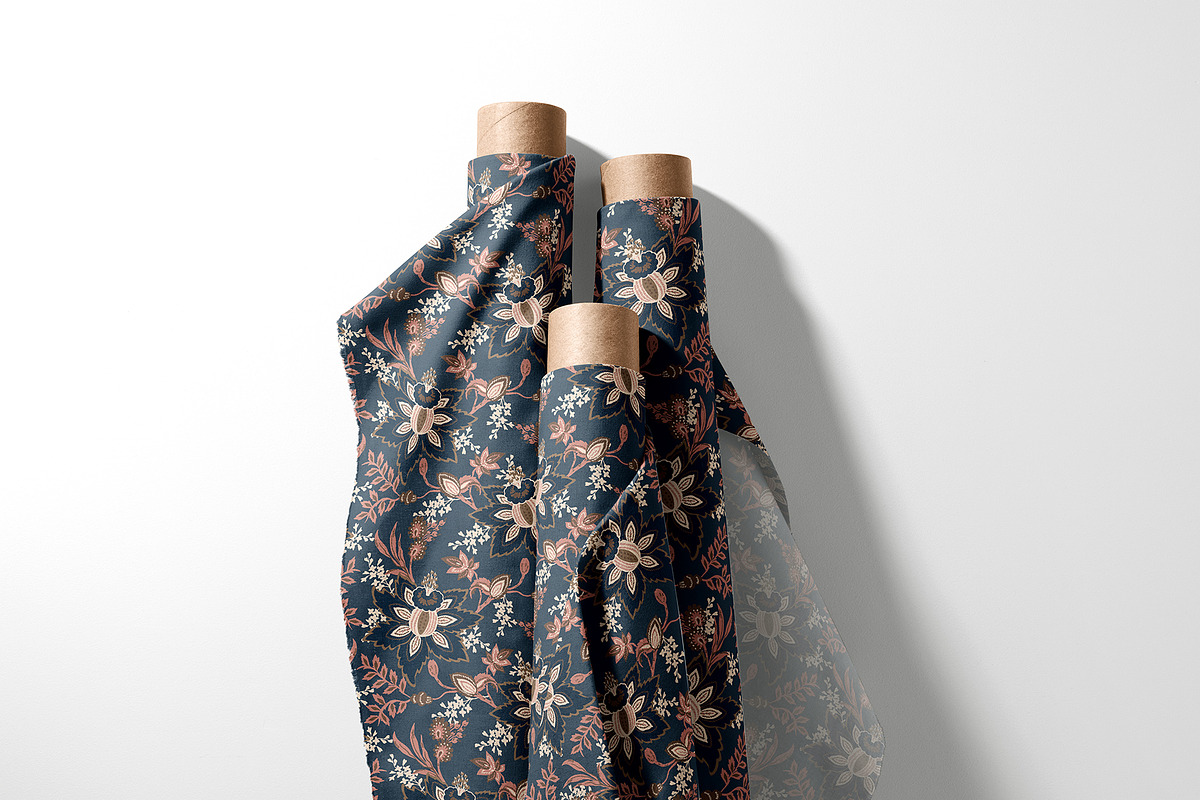 Paisley & Jacobean Floral Pattern, a Pattern Graphic by StudioGlouna (Photo 8 of 10)