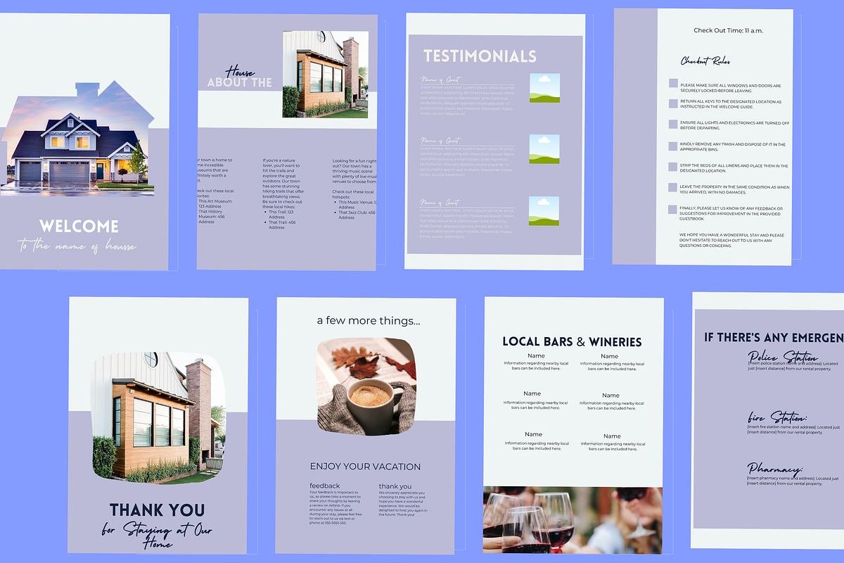 Airbnb guestbook: Airbnb Host Canva, a Branding & Logo Template by Iampaulrose (Photo 2 of 3)