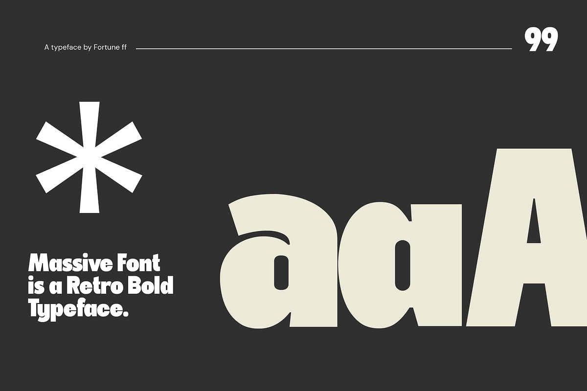 Massivemoon, a Sans Serif Font by Fortunes Co (Photo 3 of 11)