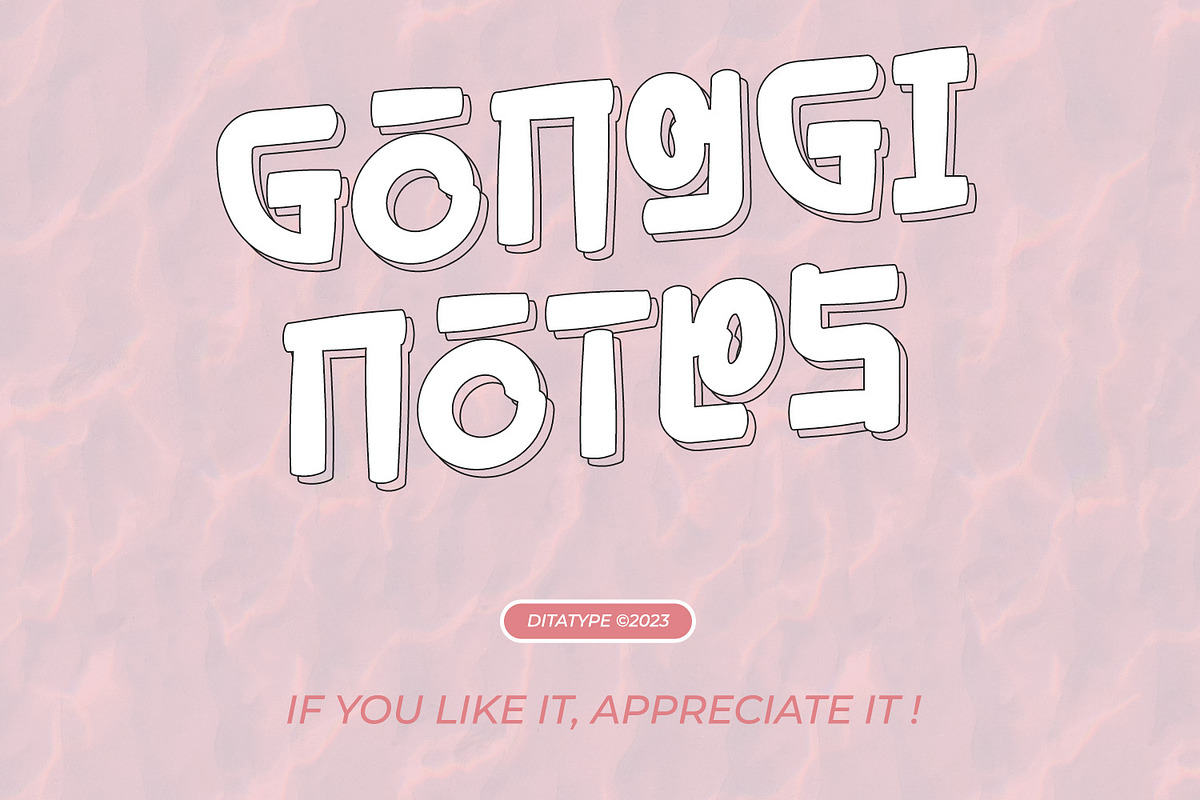 Gonggi Notes, a Symbol Font by Ditatype (Photo 11 of 11)