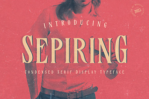 Sepiring - Condensed Typeface