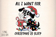 Sarcastic Christmas Funny Dog Coffee, an Illustration by Daily.Designs (Thumbnail 1 of 5)