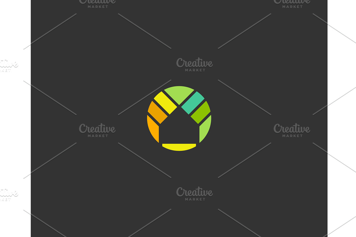Abstract house in negative space, an Illustration by Bureau