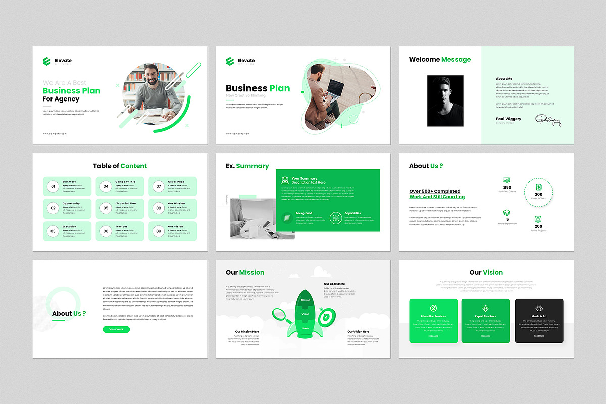 Business Plan Presentation Template, a Presentation Template by GenerousArt (Photo 2 of 6)