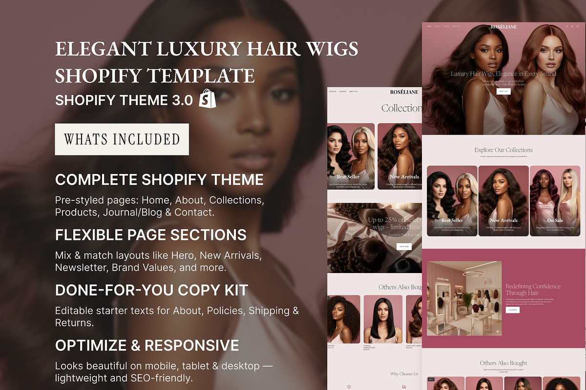 Roseliane Elegant Luxury Hair & Wigs preview 8