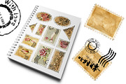 Postal clipart, blank postage stamps, an Object Illustration by Artmanata (Thumbnail 6 of 10)