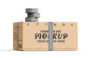 Corrugate Cardboard Shipping Box set, a Packaging Mockup by pixelmock (Thumbnail 8 of 16)