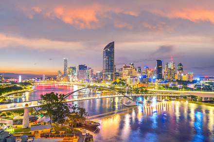 Brisbane city skyline and brisbane r featuring brisbane, city, and australia, an Architecture Photo by f11photo