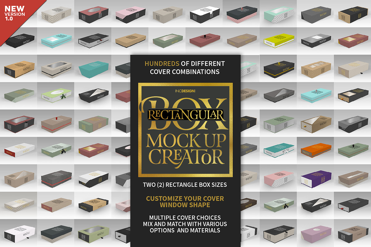 Rectangular Box Mock Up Creator, a Packaging Mockup by INCDesign (Photo 44 of 44)