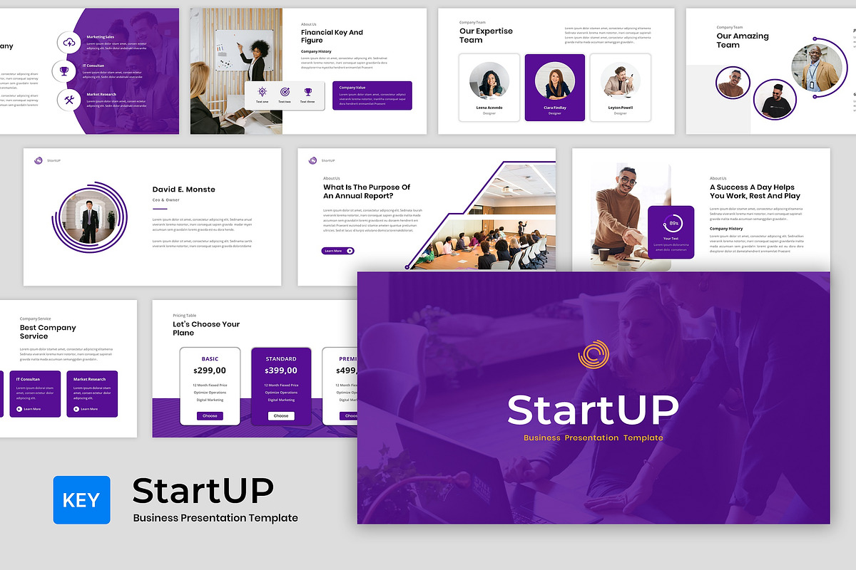 Start Up - Company Business Keynote, a Presentation Template by BumbleGraph Studio (Photo 1 of 5)