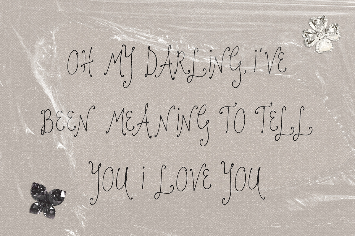 I Kept Your Letters Script Font, a Script Font by The October Creative (Photo 6 of 8)