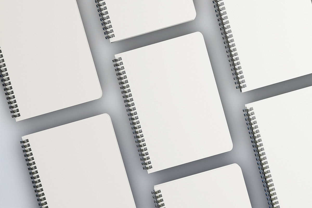 Realistic round notebook mockup, a Books & Magazine Mockup by Raihan Rahman (Photo 16 of 19)