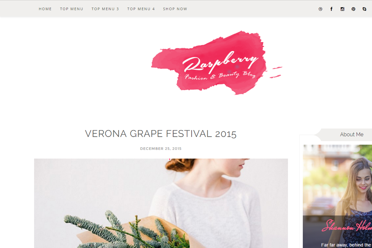 Raspberry Light Blogger Template, a Websites & App Template by Yo..! Templates (Photo 3 of 3)