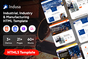 Indusa - Industrial HTML Template, a HTML Template by FleexStudio (Thumbnail 1 of 3)