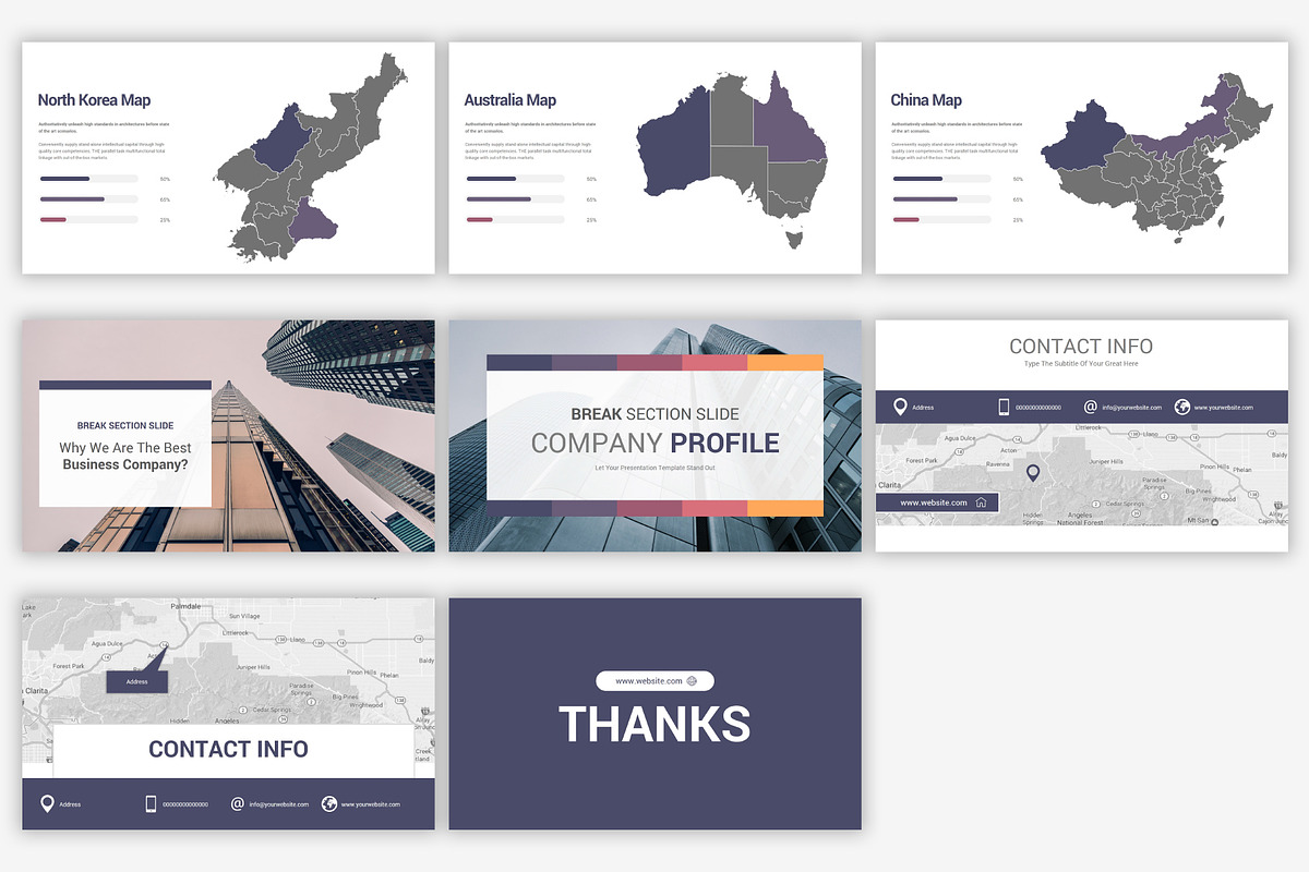 Company Profile PowerPoint Template, a Presentation Template by SlideOne (Photo 26 of 26)