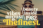 Theros Kerrned Groovy Retro Casual, a Serif Font by Maulana Creative (Thumbnail 5 of 6)