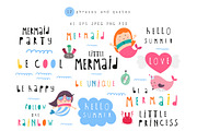 Nursery Art Mermaids are real, an Animal Illustration by Nursery Art (Thumbnail 5 of 10)
