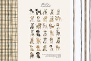 watercolor dog clipart collection, a Decorative Illustration by Patishop Art (Thumbnail 9 of 9)