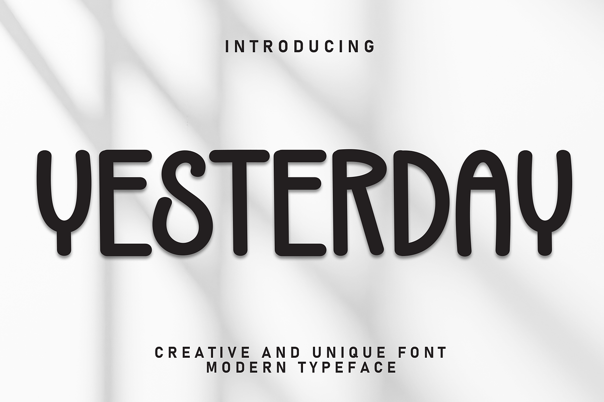 Yesterday | Script Font, a Script Font by Scratchones (Photo 1 of 8)