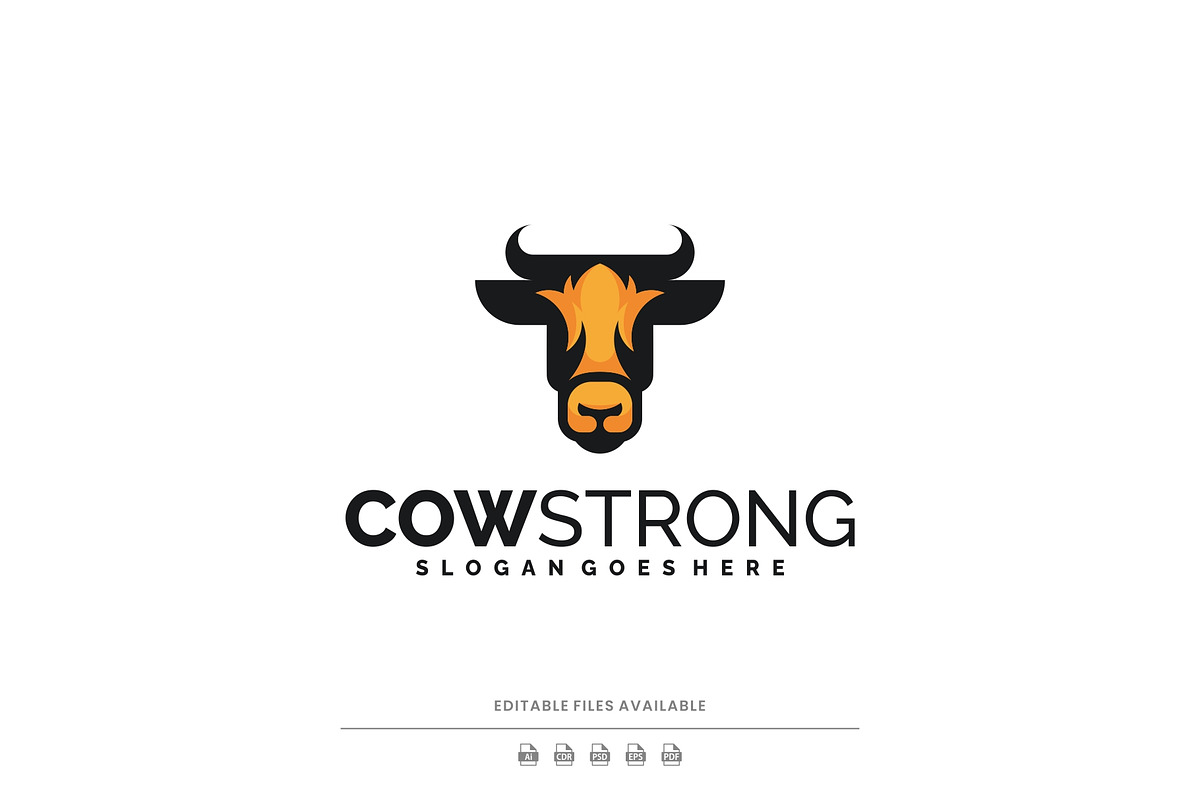 Cow Head Mascot Logo Design, a Branding & Logo Template by Artnivora.Std (Photo 1 of 4)