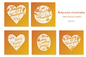 5 Thanksgiving Laser Cut Templates