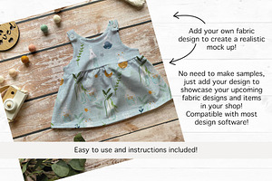 Flatlay Realistic Dress Mock UP