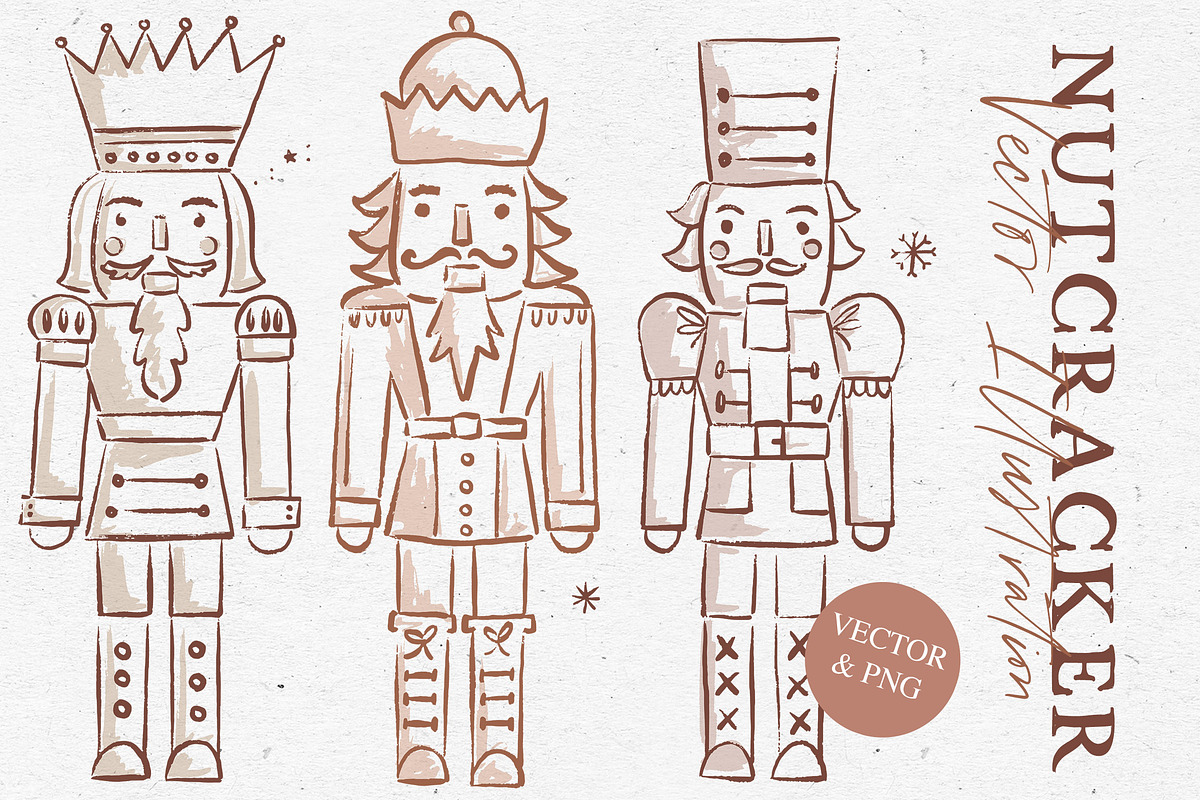 NUTCRACKER ILLUSTRATION/ vector+png, an Illustration by KruthDesign (Photo 1 of 6)
