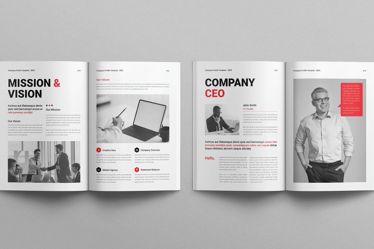 Company Profile Brochure Template, a Brochure Template by E-Type (Photo 3 of 13)