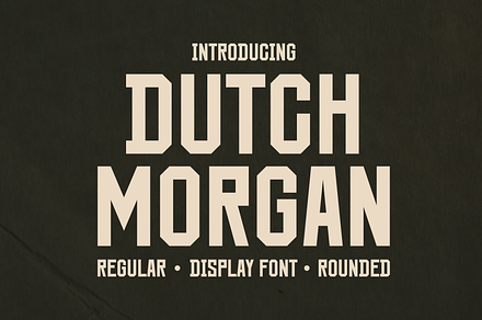 Dutch Morgan, a Sans Serif Font by Marvadesign