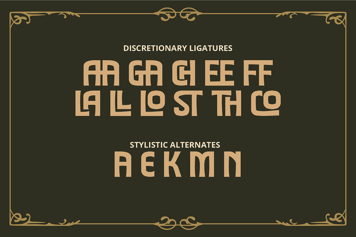 Lostgala, a Symbol Font by Vintage Division (Photo 13 of 15)