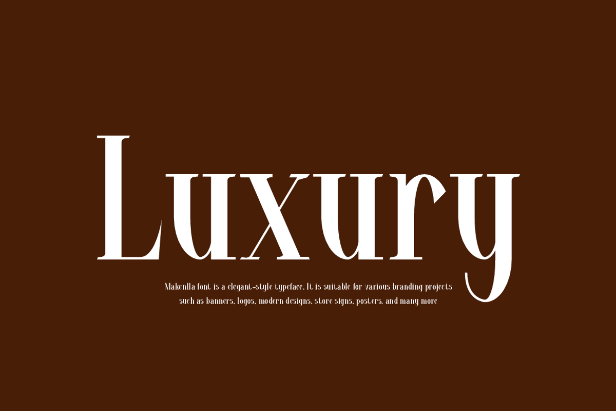 Makenlla - Elegant Fashion Font, a Serif Font by QR Design Studio (Photo 5 of 12)