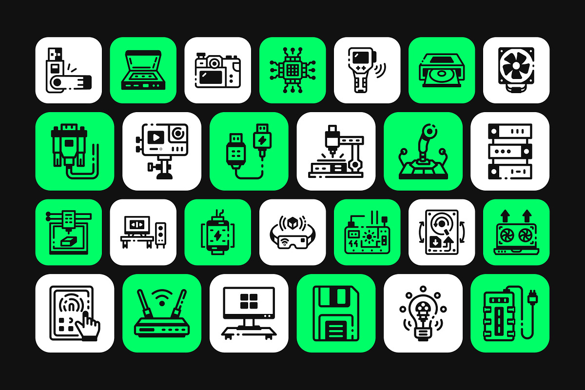 Hardware and Technology Icon, a Solid Icon by Vectors Market (Photo 6 of 7)