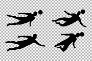 Airborne Soccer Silhouette Vector, an Object Graphic by Artonix (Thumbnail 3 of 3)