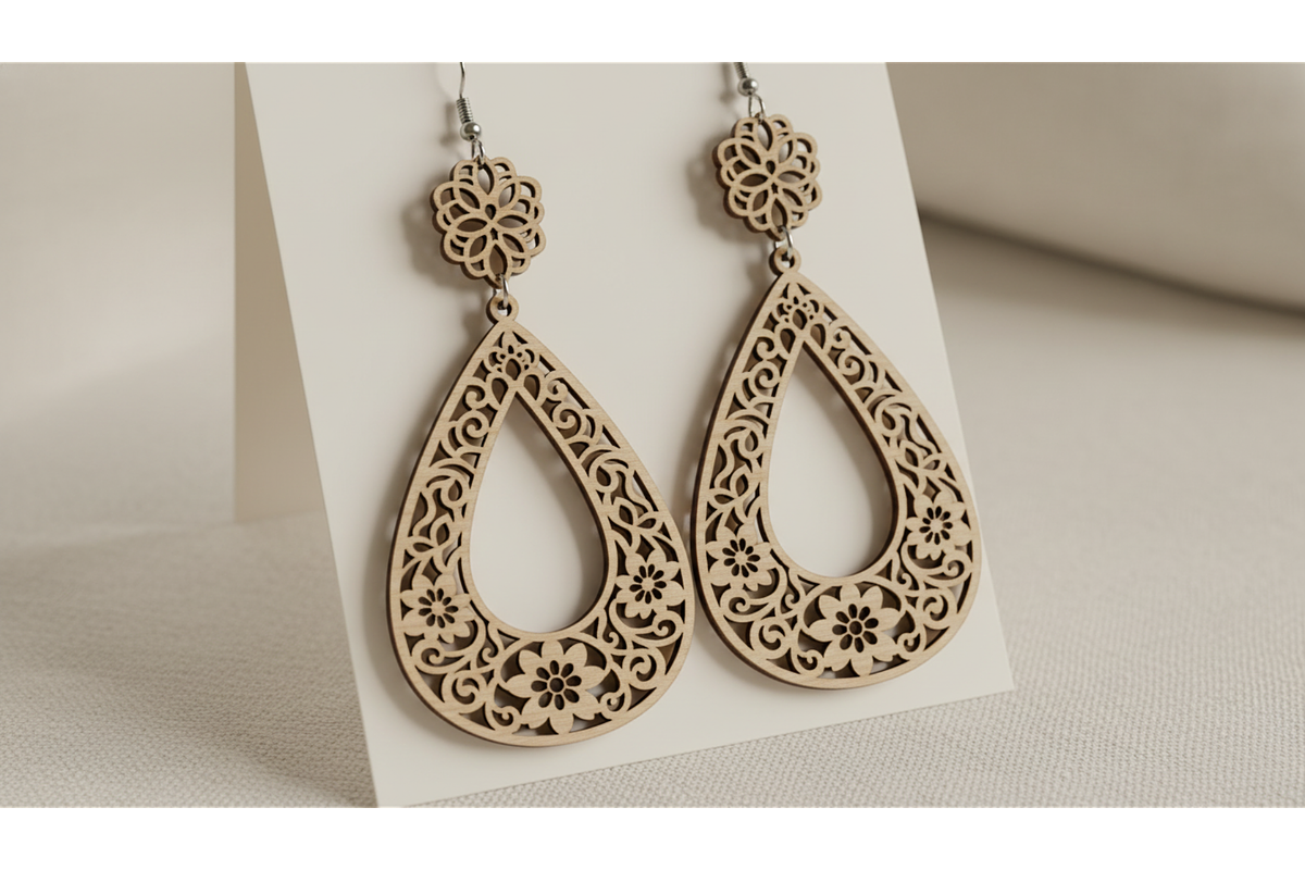 Garden Bloom Earring Set, a Graphic by hafijul (Photo 4 of 11)