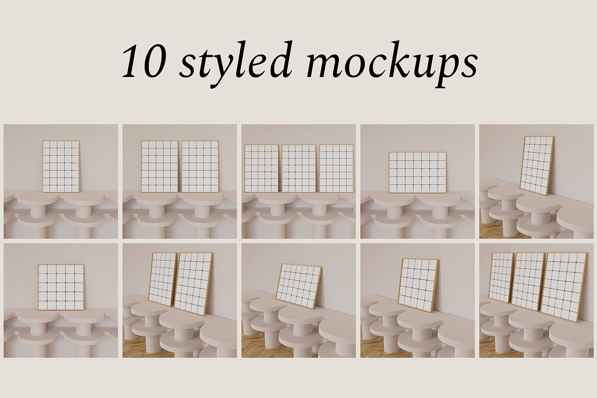 SOFT WALLY Frame Mockup Bundle, a Product Mockup by Bonumo (Photo 3 of 21)