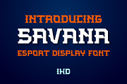 Savana Esport Display Font, a Font by IHDSTD (Thumbnail 1 of 5)