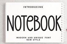 Notebook | Script Font