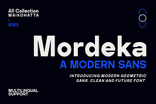 Mordeka - Modern Sans Typeface