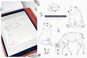 Monochrome Forest pattern collection, a Pattern Graphic by Inna Moreva (Thumbnail 9 of 10)