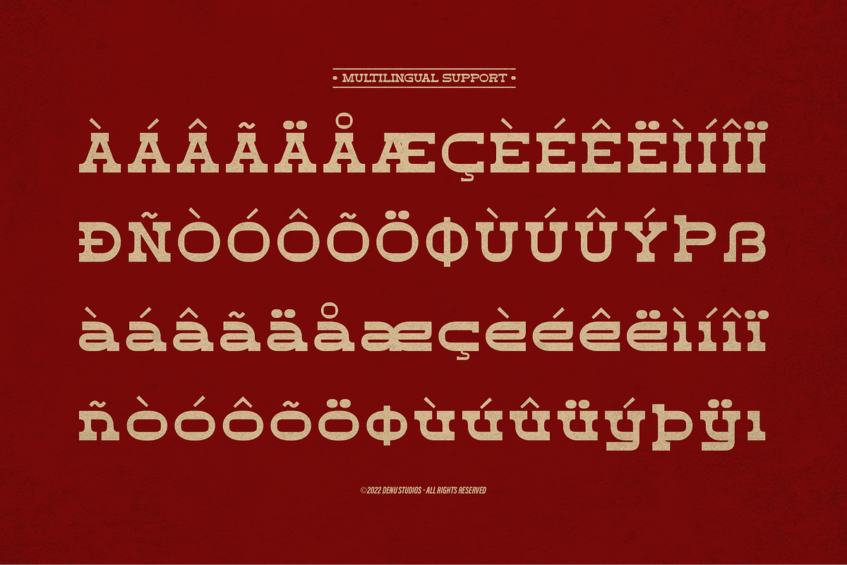 Rusty Duty | Western Style, a Slab Serif Font by Denustudios (Photo 12 of 12)