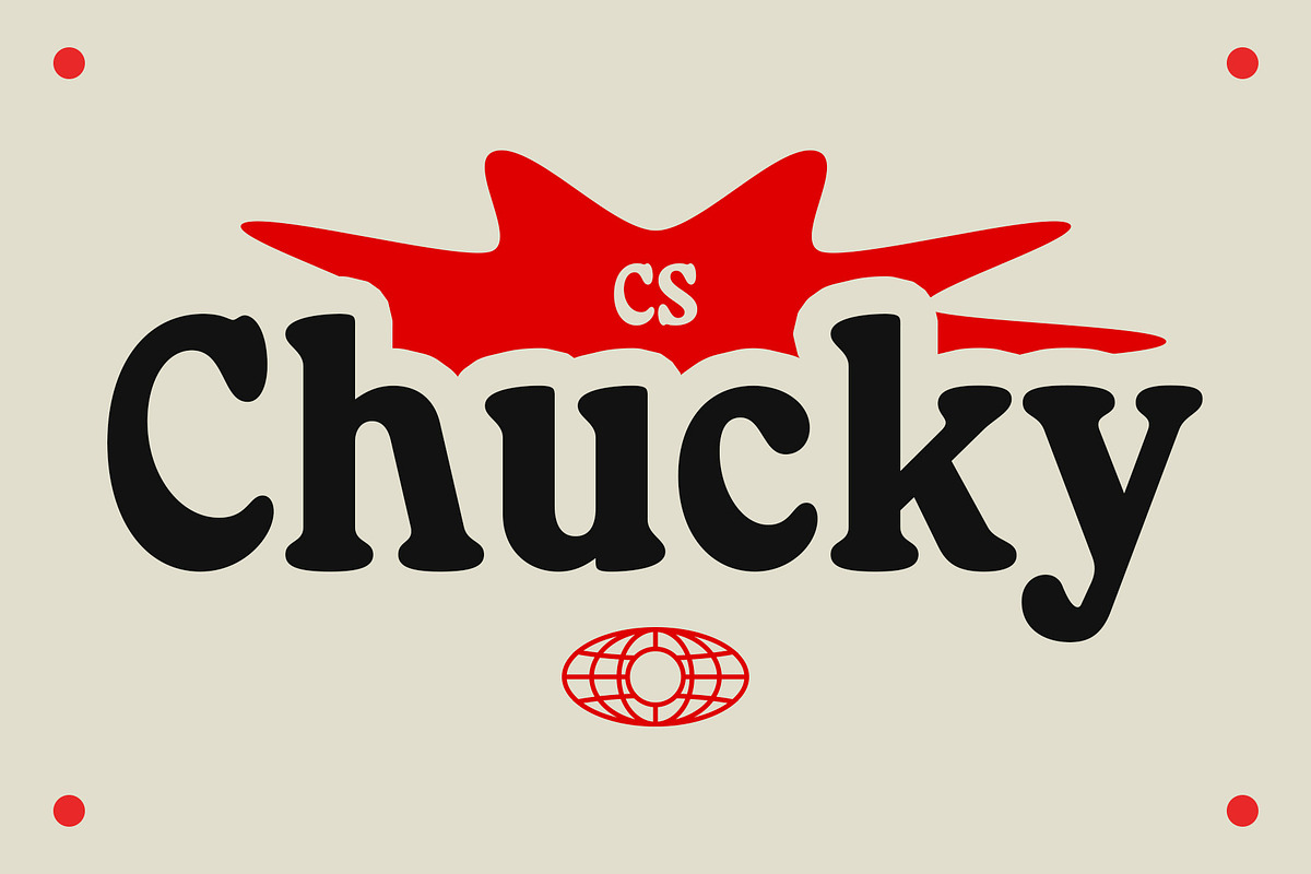CS Chucky – Retro Font, a Serif Font by Craft Supply Co. (Photo 1 of 8)