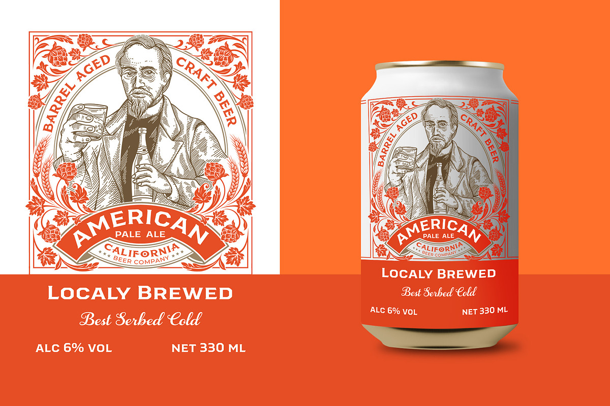 Beer Can Design, a Branding & Logo Template by Shwet Art (Photo 2 of 7)