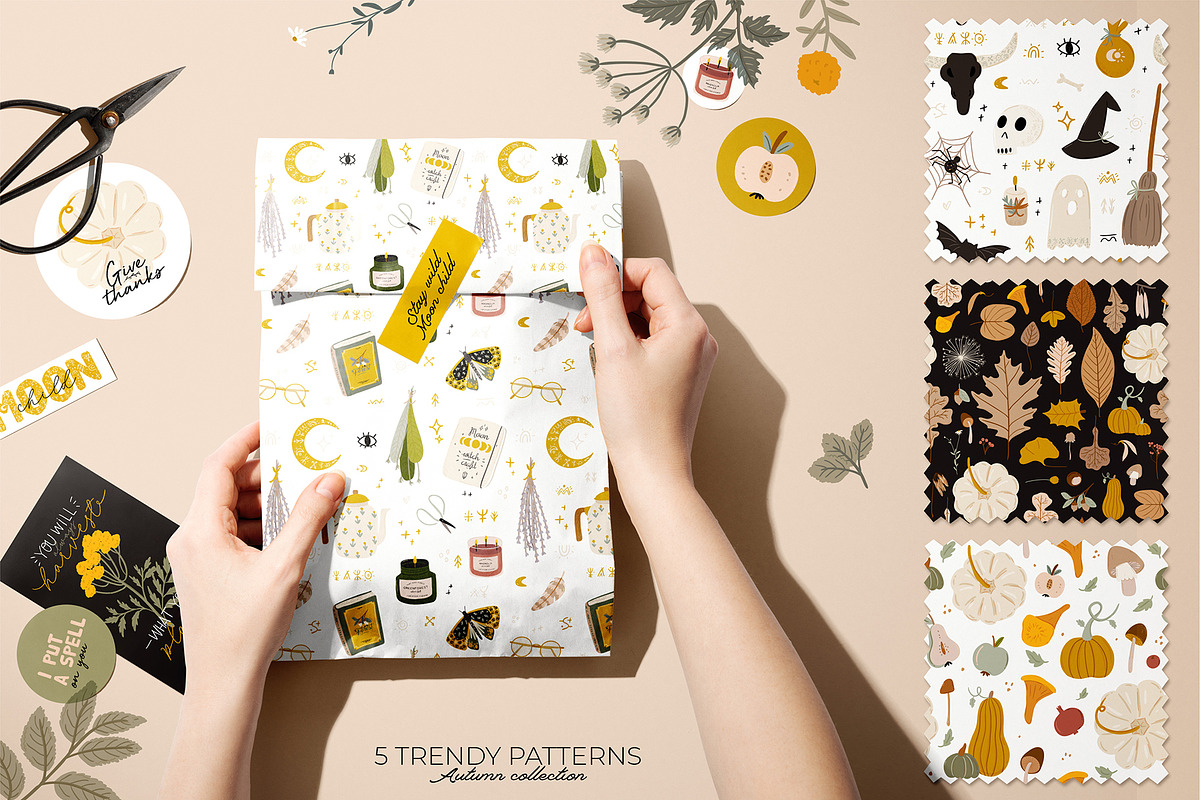 Autumn botany & Halloween mystery, a Seasonal Illustration by Ruslana Lubenets (Photo 19 of 21)