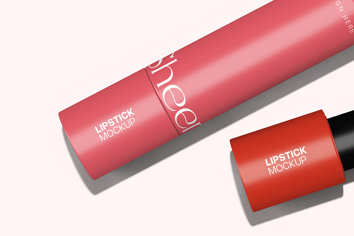 Lipstick Mockup 2 Views, a Merchandise Mockup by graphicsauce (Photo 3 of 4)