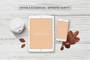 Mockup · Autumn ipad & iphone, an iPhone Mockup by tomodachi studio (Thumbnail 3 of 4)